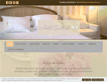 Tablet Screenshot of hotelcentralasturias.com